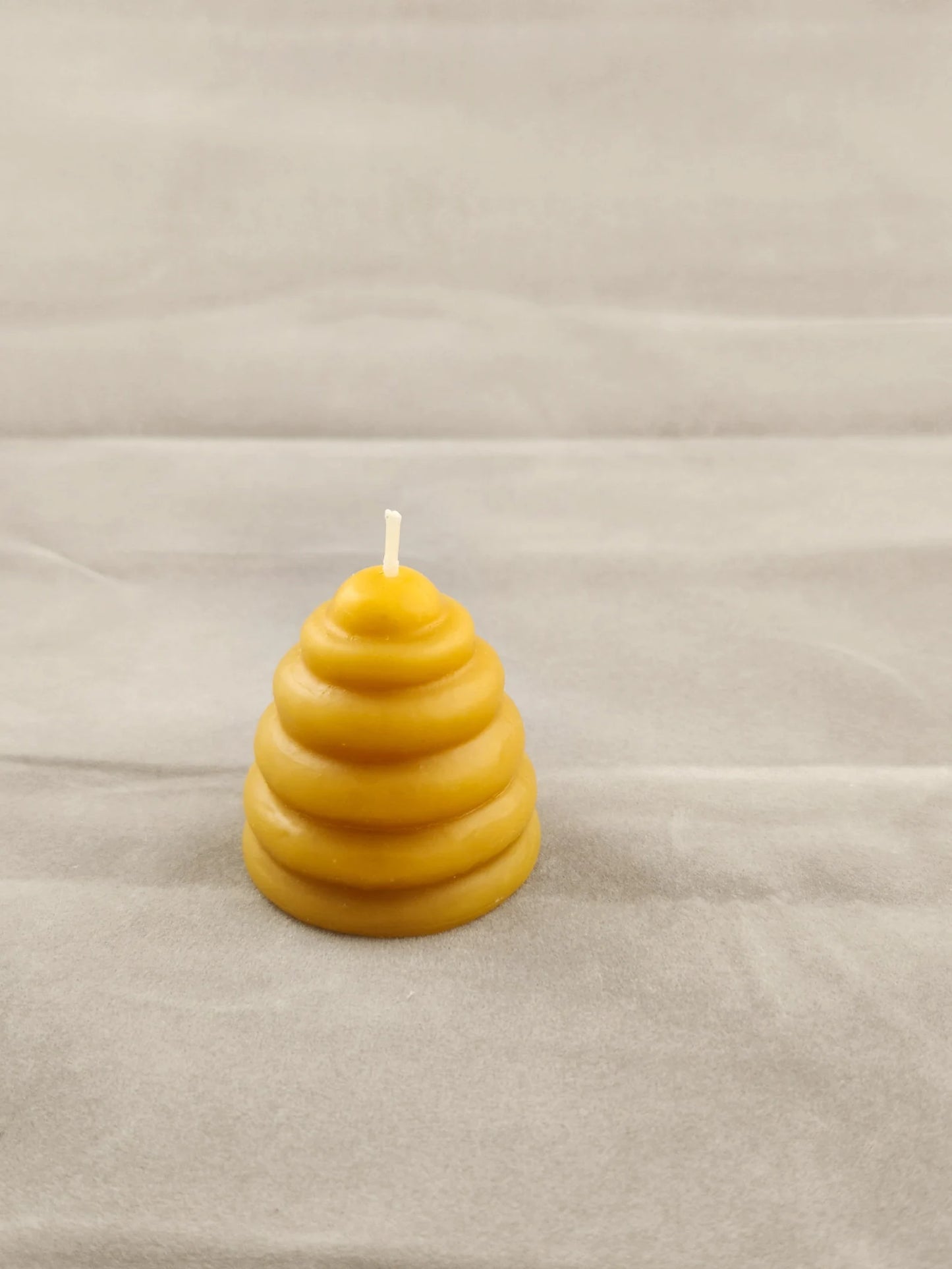 100% Beeswax Skep Mini Beehive Candle -Set of 3