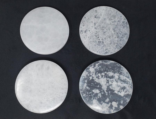 Selenite Polished Circle 2.5"-3"