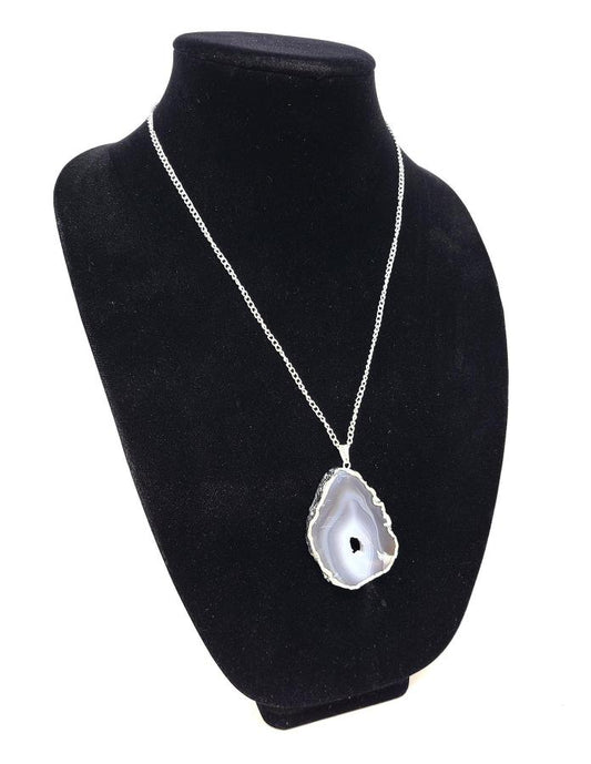 Silver Electroplated Natural GAVA Gemstone Pendant